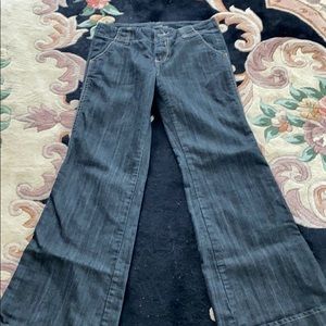 Willi Smith Black Denim Wide Leg Jeans Women’s Size 4